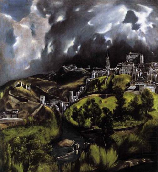 GRECO, El A View of Toledo china oil painting image